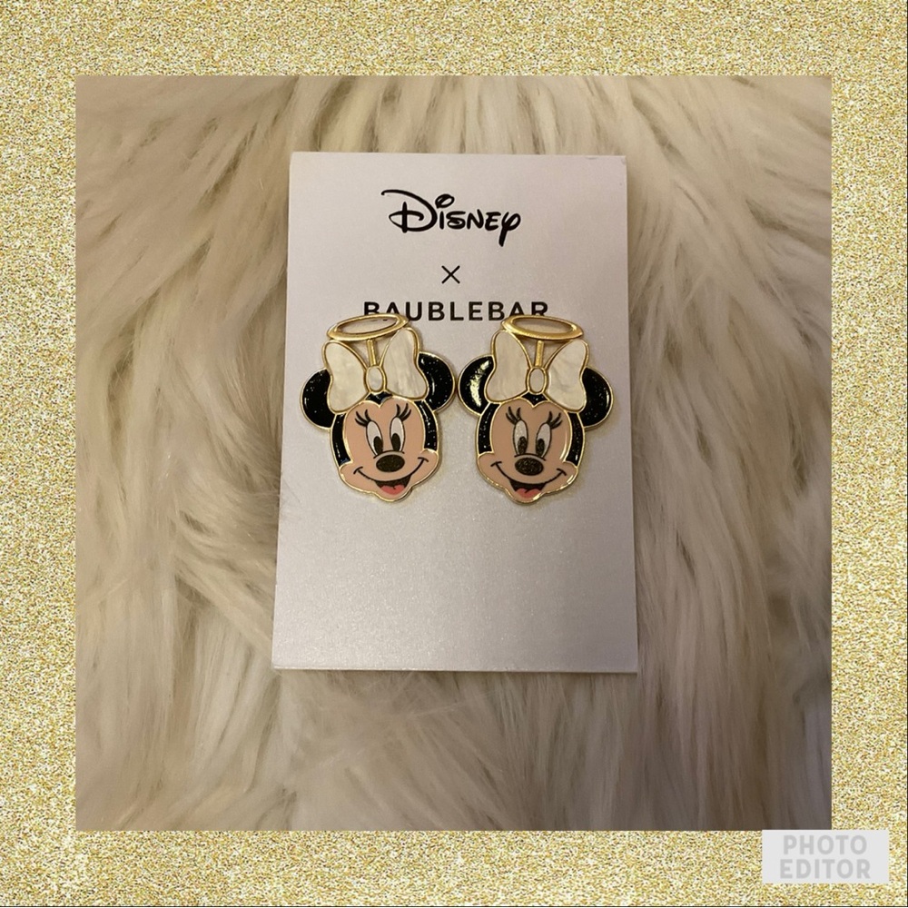 Baublebar Disney Minnie Mouse Angel Stud Earrings - New on Card